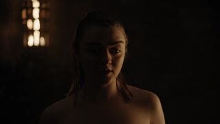 Arya Stark nude – Game of Thrones s08e02 (2019)